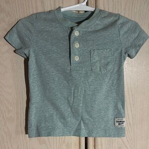 OshKosh B'gosh Kids Green Henley Shirt